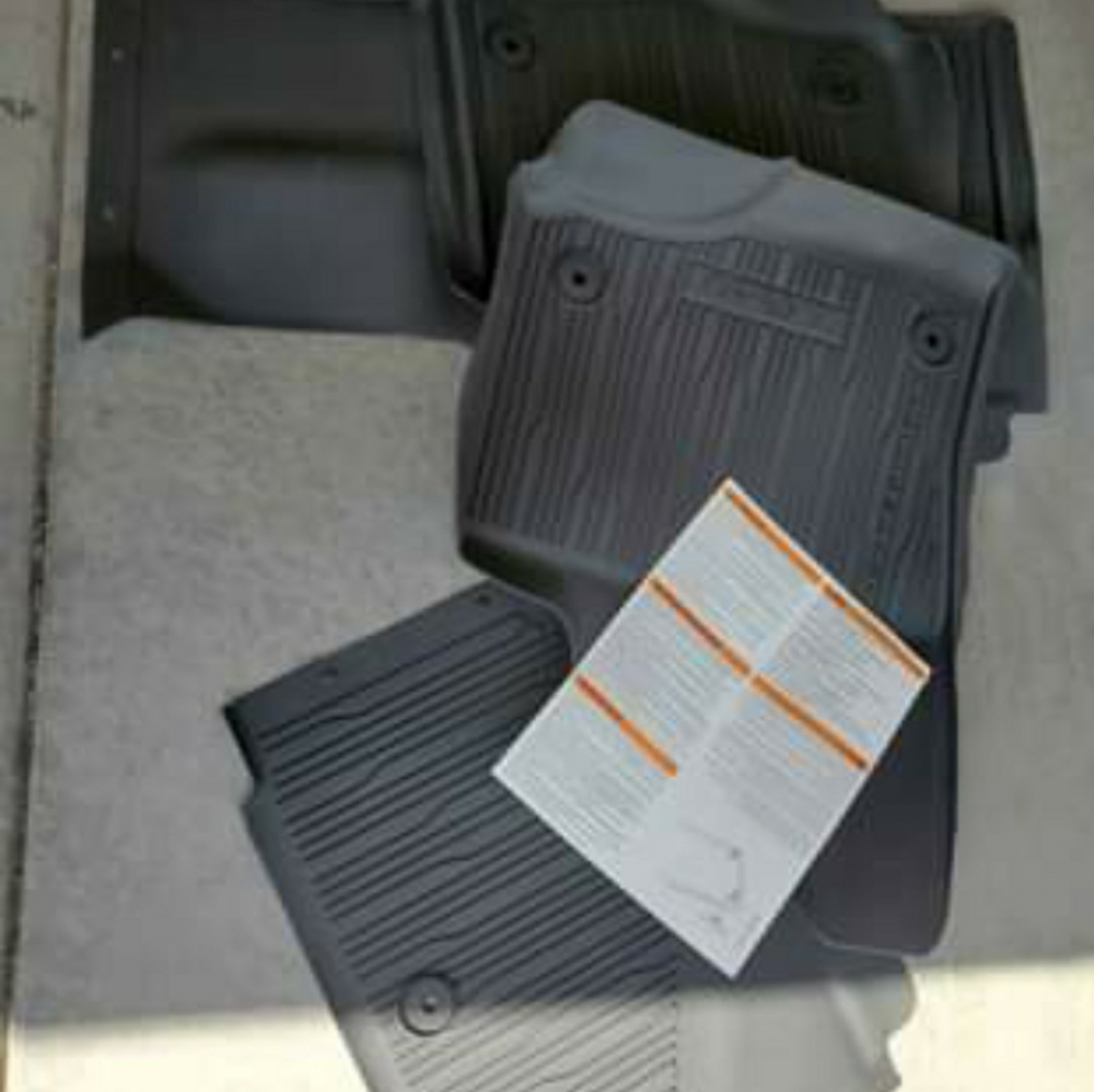 Car Floor Mats, Front and Rear 2 Rows Heavy Duty R